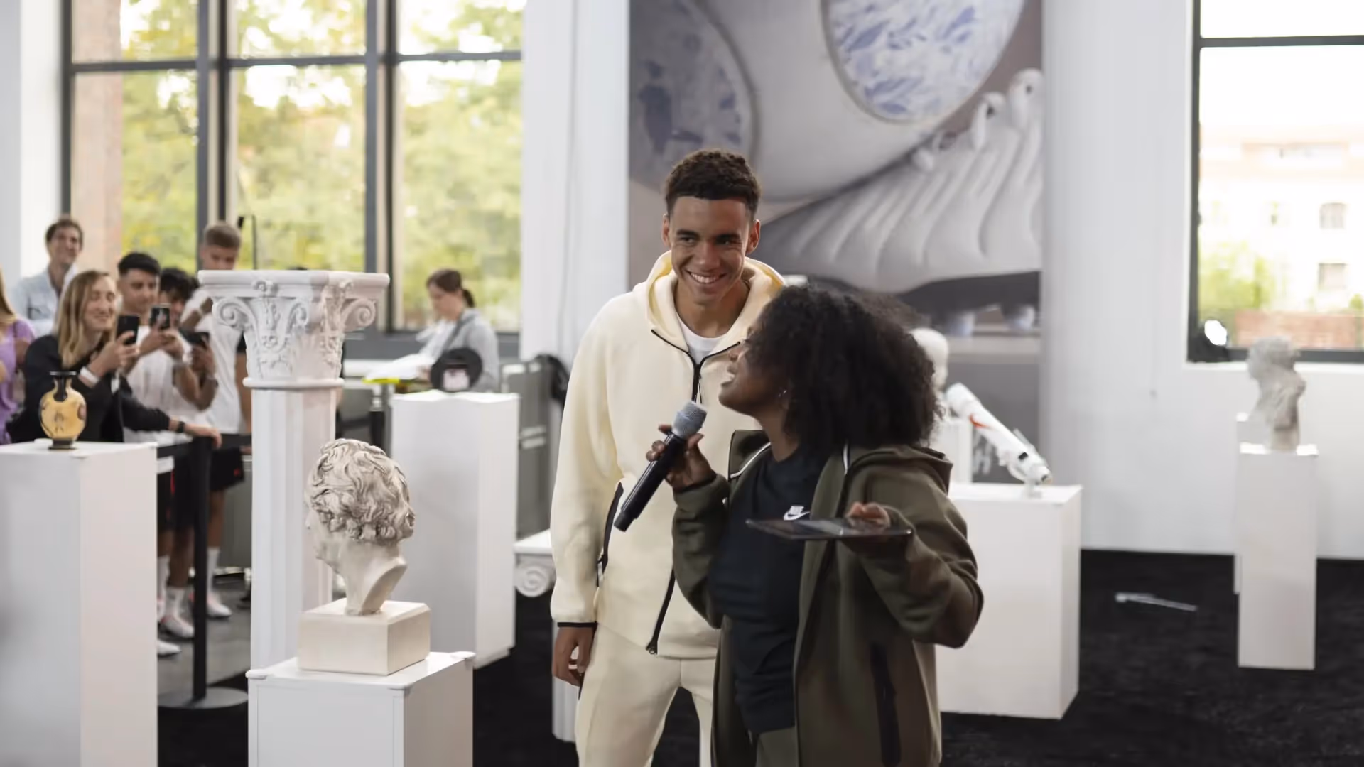 Jamal Musiala, bei fivekit Event, Nike, Berlin, Agentur