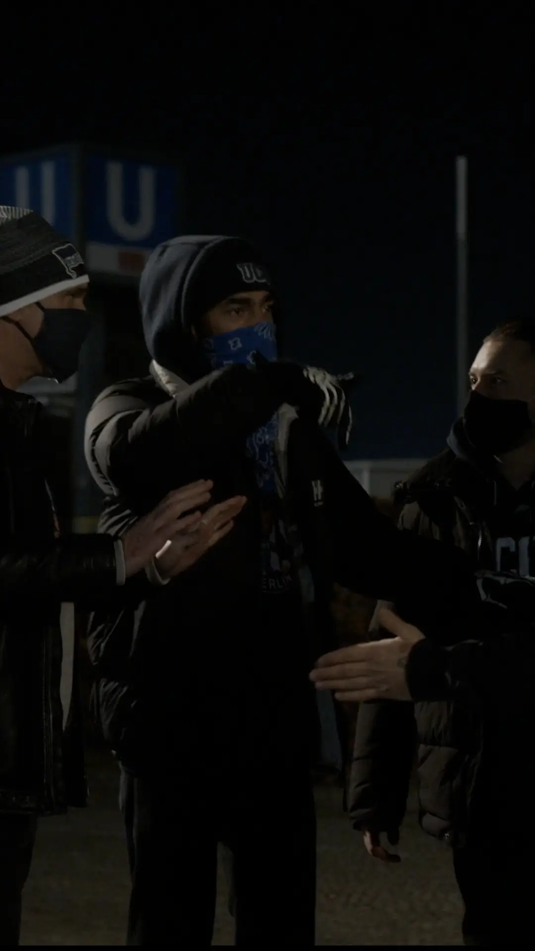 Hertha BSC Fahnenmeer-Musikvideo, fivekit, Nacht-und-Nebel-Aktion.