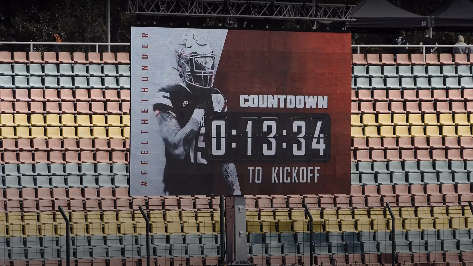 fivekit Animationen für Berlin Thunder, Spielstandsanzeige auf Stadion-Screens, ELF
