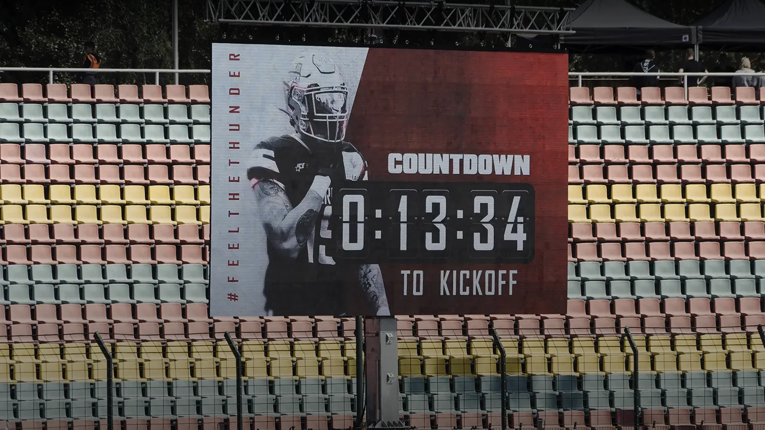 fivekit Animationen für Berlin Thunder, Spielstandsanzeige auf Stadion-Screens, ELF
