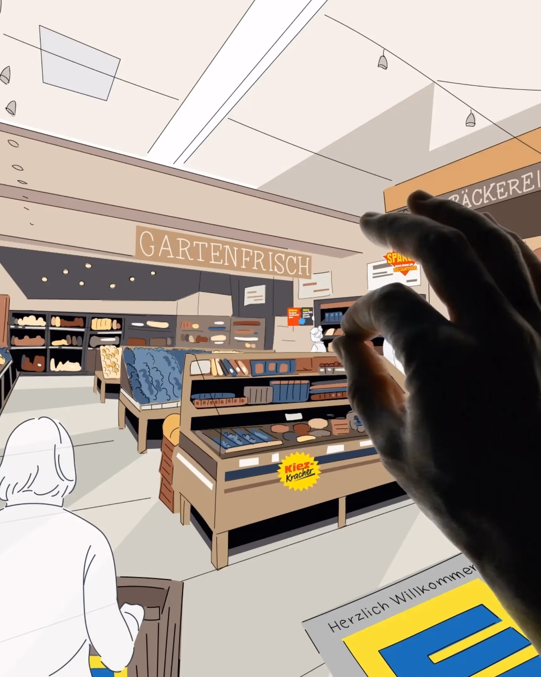 fivekit entwickelt EDEKA Kampagne, interaktiver Flyer mit Zoom-Effekt.