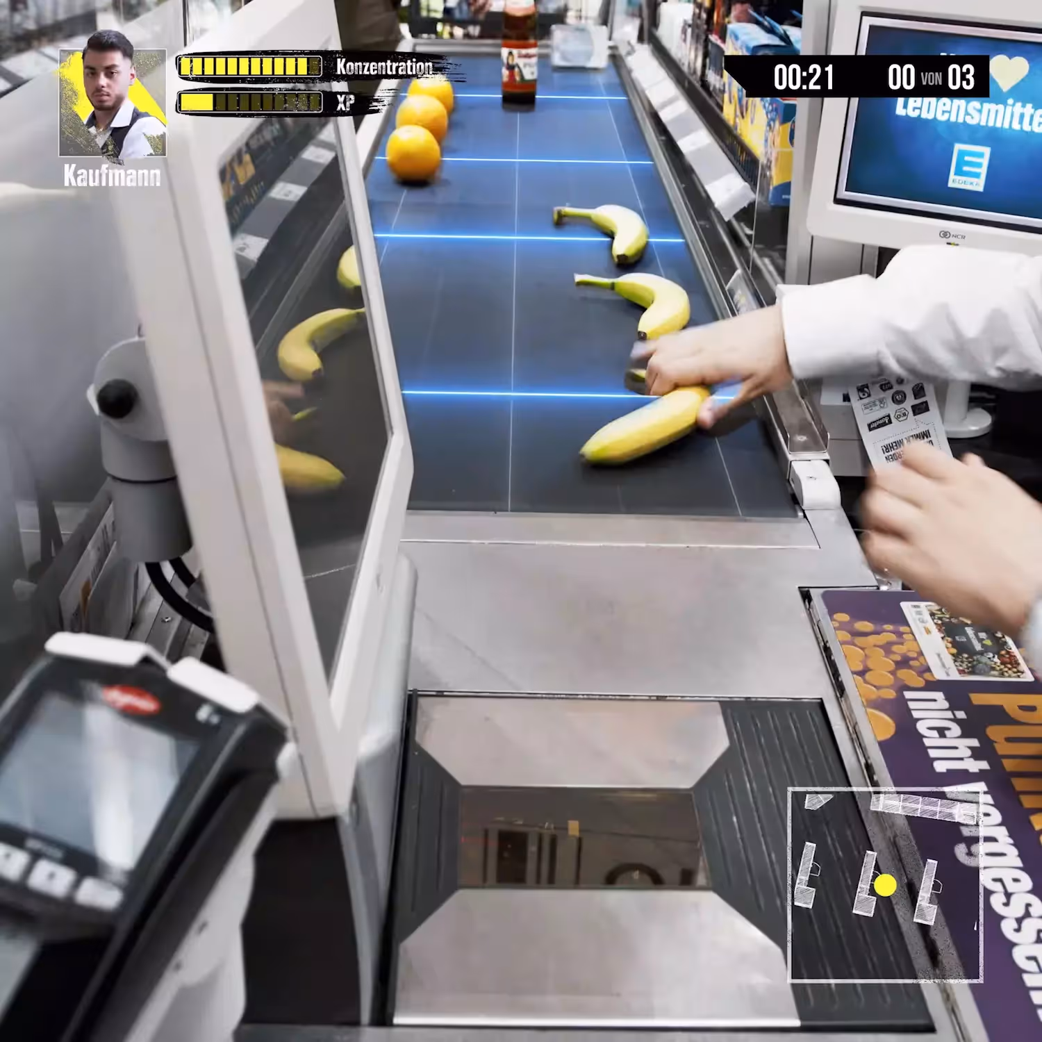 EDEKA Azubi-Film, fivekit, Animation und Sounddesign, Gaming-Style.