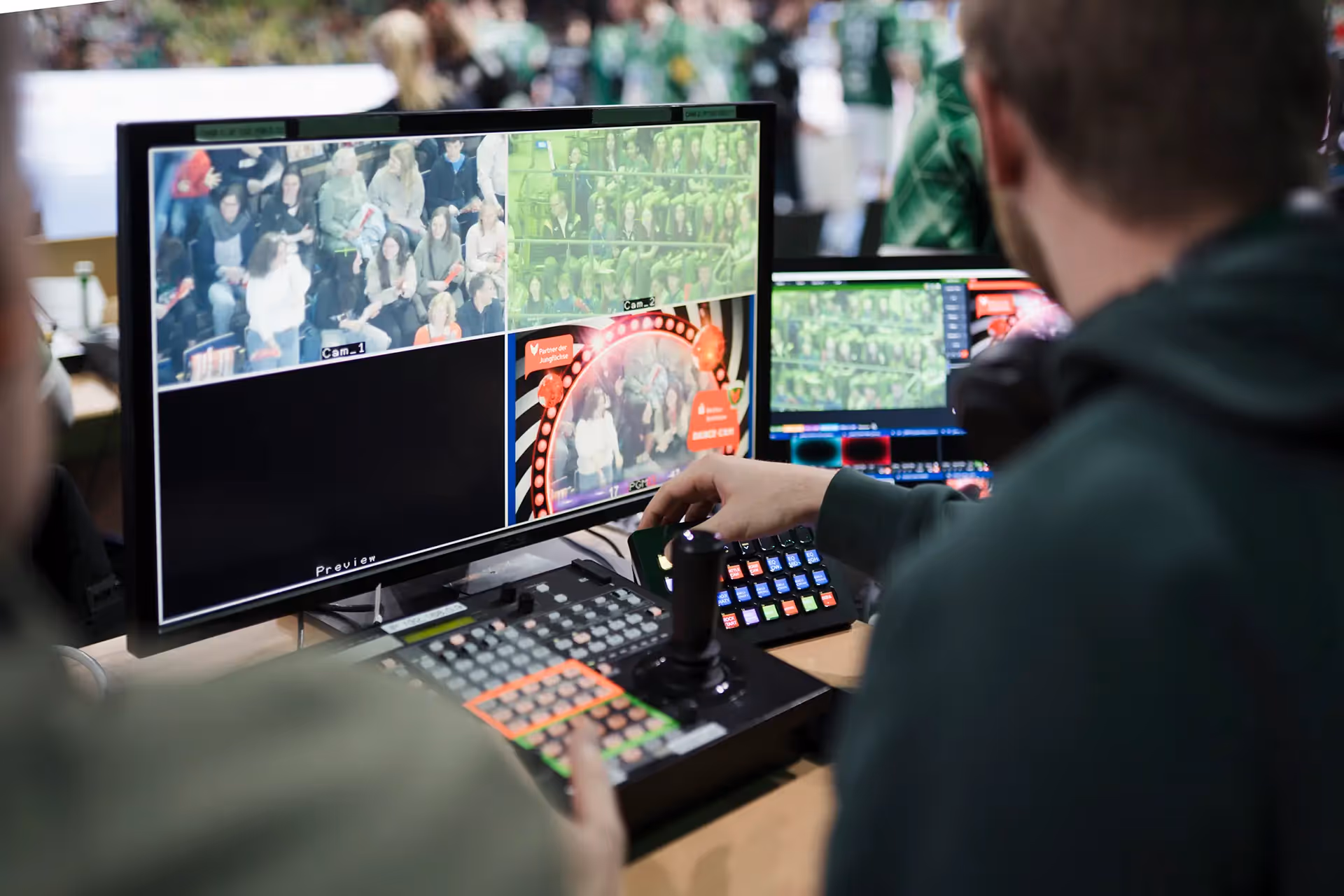 Faninteraktion Battlecam, Sparkasse Sponsoring, fivekit Live-Regie.