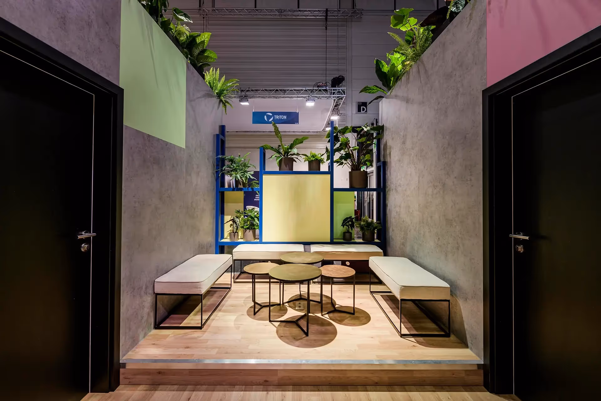 Meetingraum in Messestand von fivekit