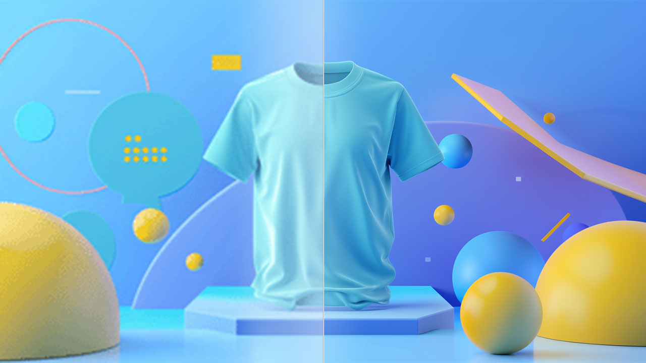 for e-commerce brand business t-shirt mockup design, ai generated digital marketing, high quality