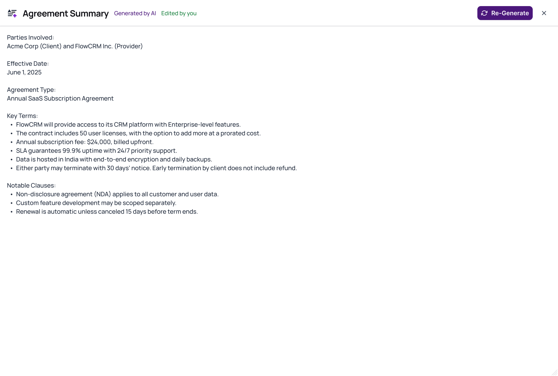 AI generated long text
