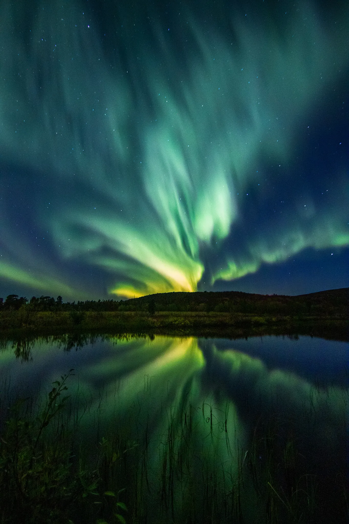praktfullt nordlys