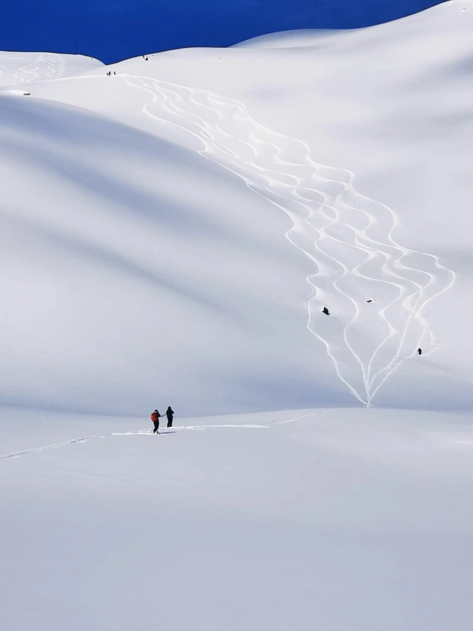 tur på digert snøfjell