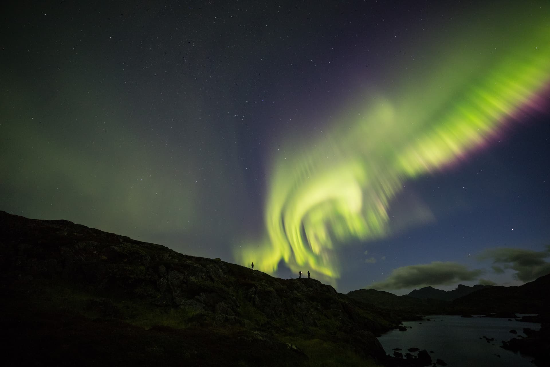 himmel full av nordlys