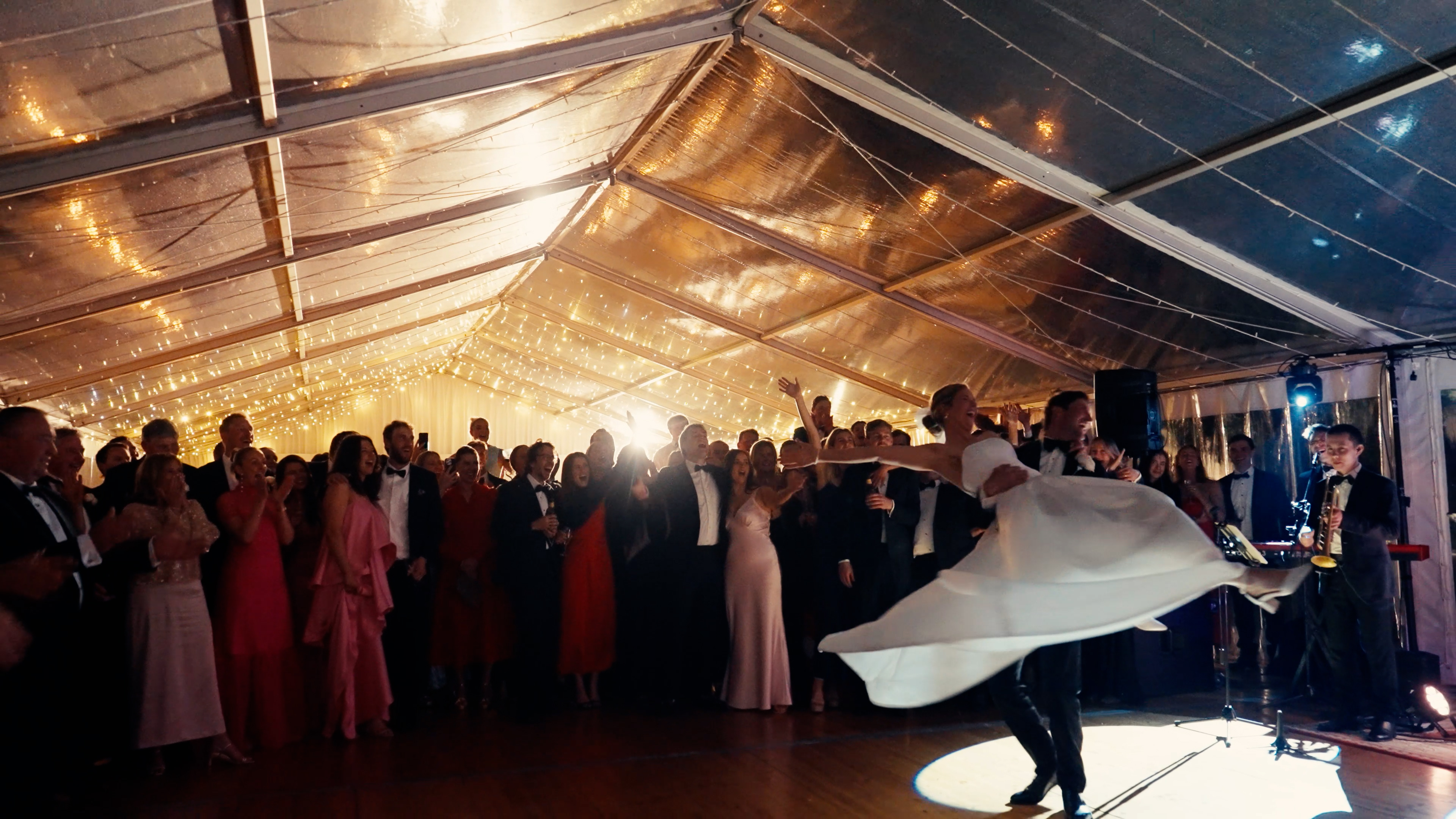 Candid, emotional wedding moment filmed at Mount Elephant Station
