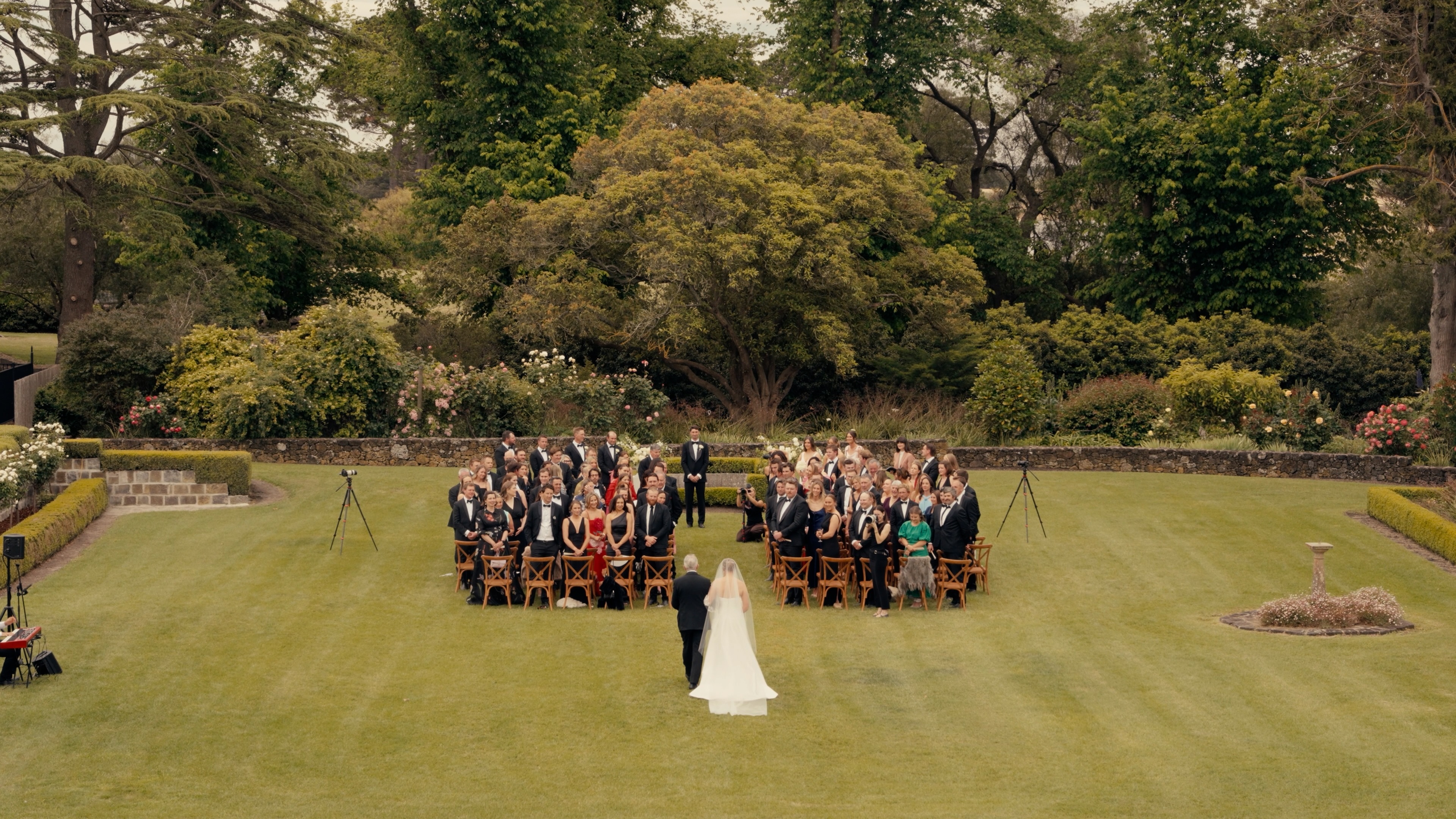 Cinematic wedding film still from Mount Elephant Station