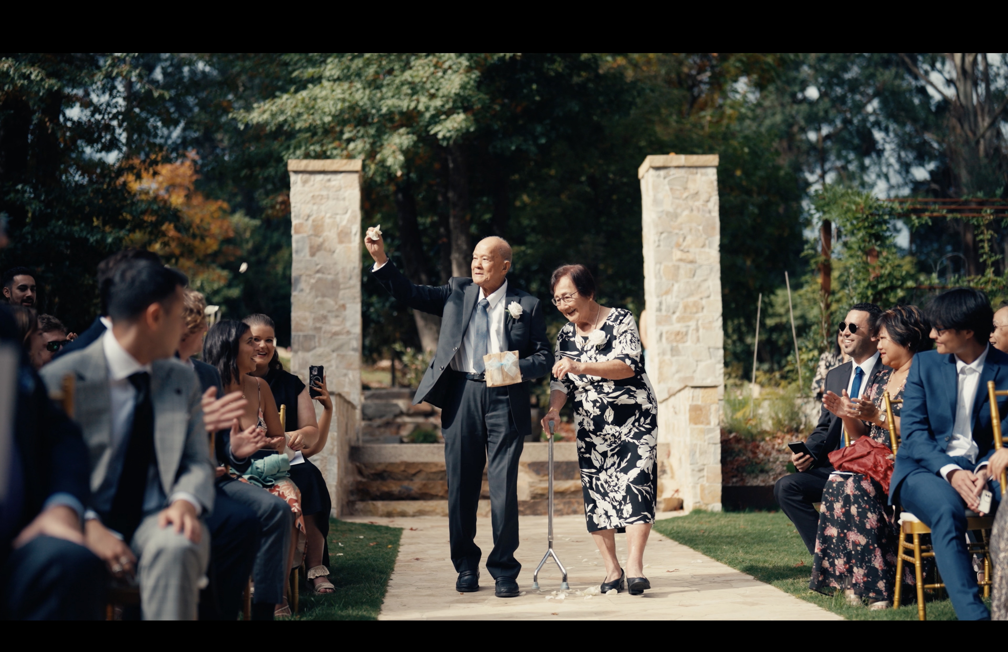 Melbourne wedding videography at Olinda Tea House