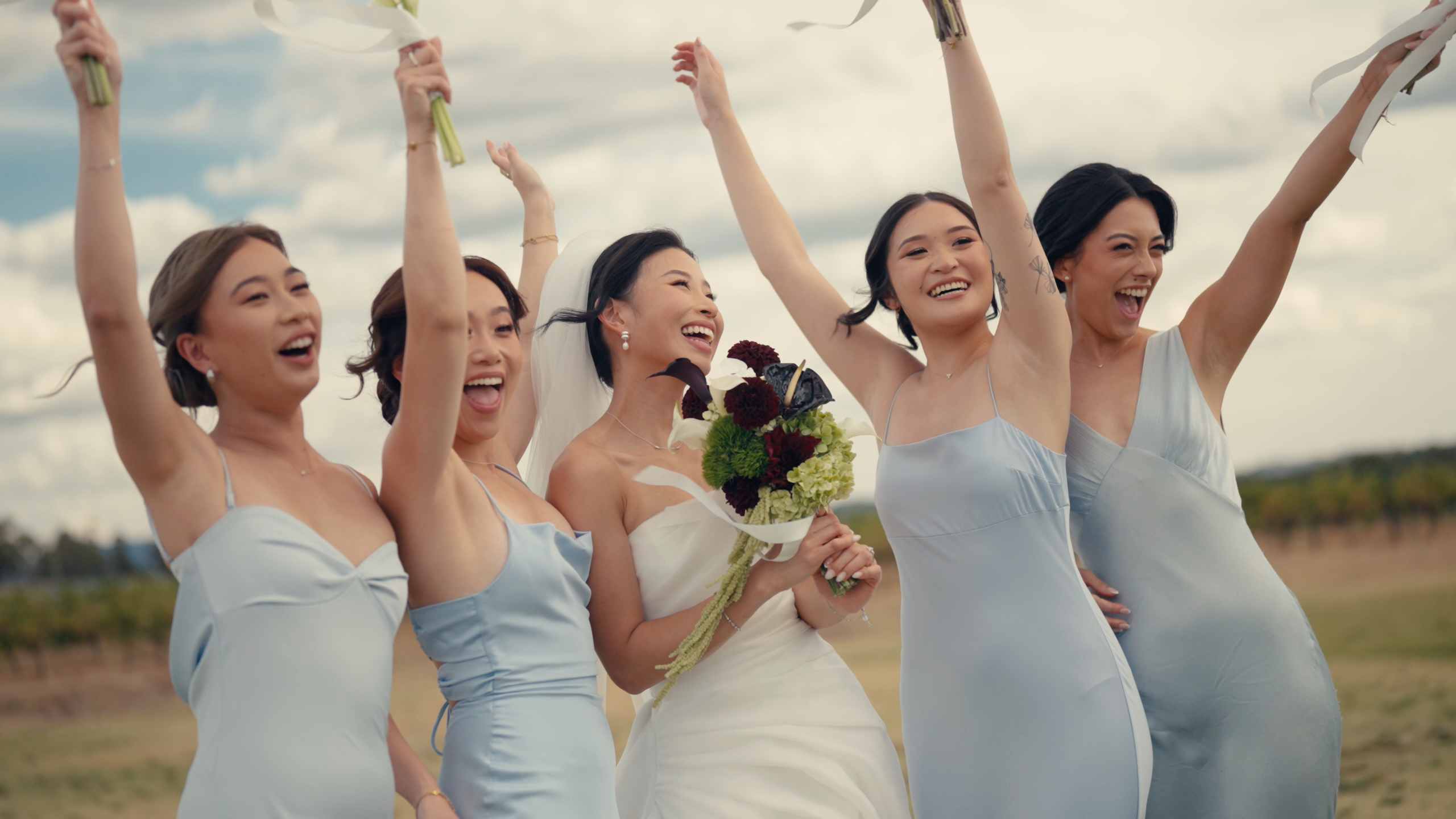 Documentary-style wedding storytelling at Hubert Estate