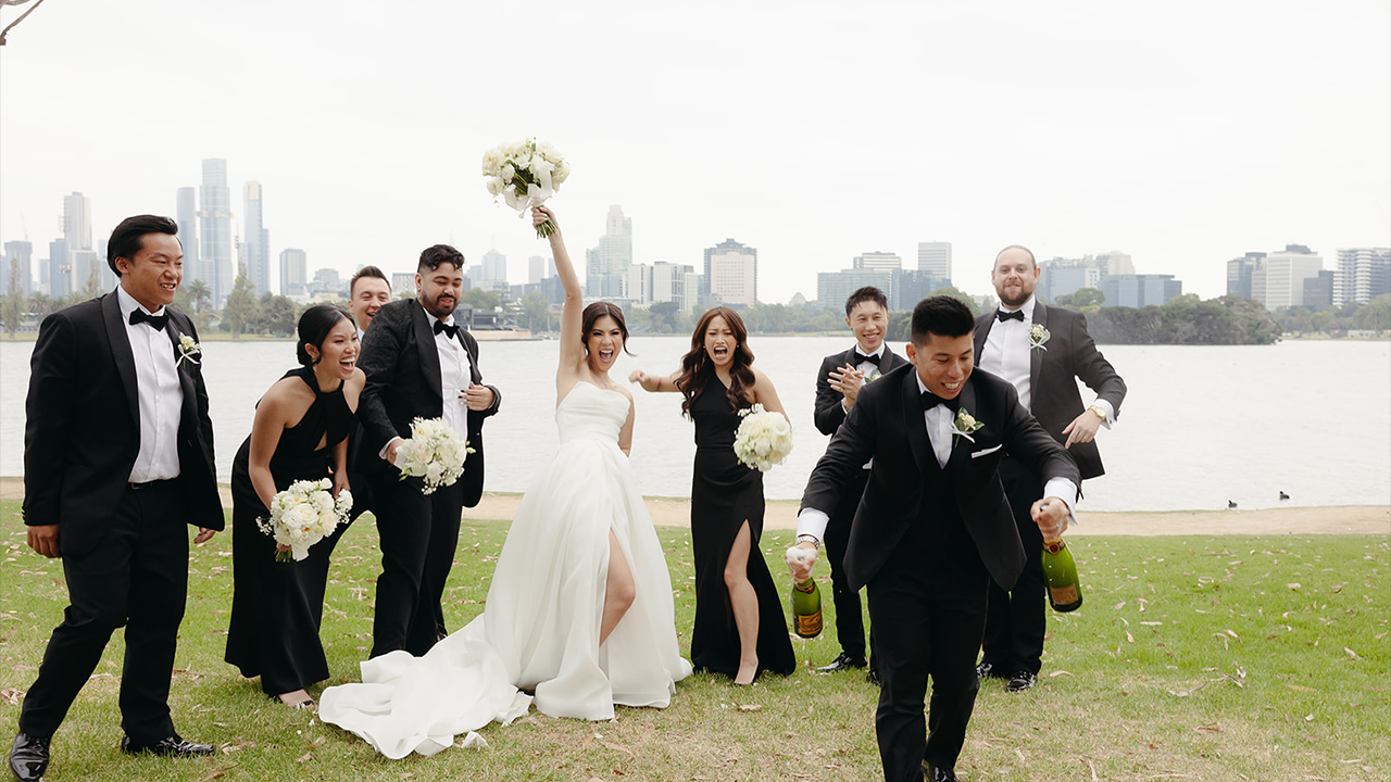 Carousel, Albert Park wedding film by Jiang Visuals, one of the best Melbourne wedding videographers