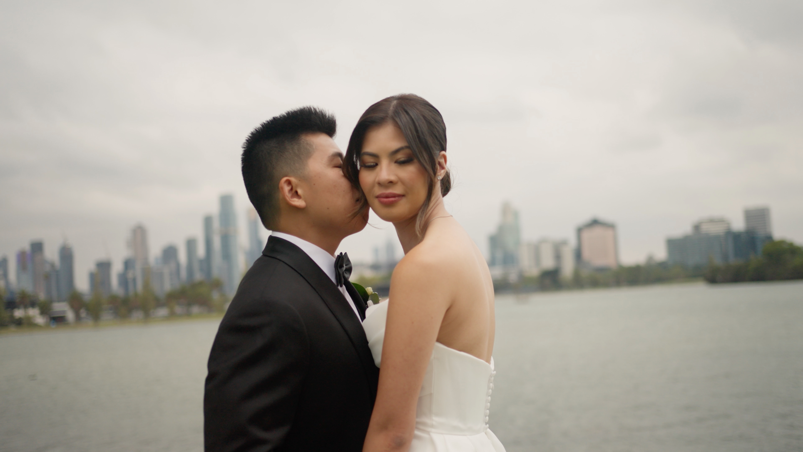 Real Melbourne wedding at Carousel, Albert Park, filmed by Jiang Visuals