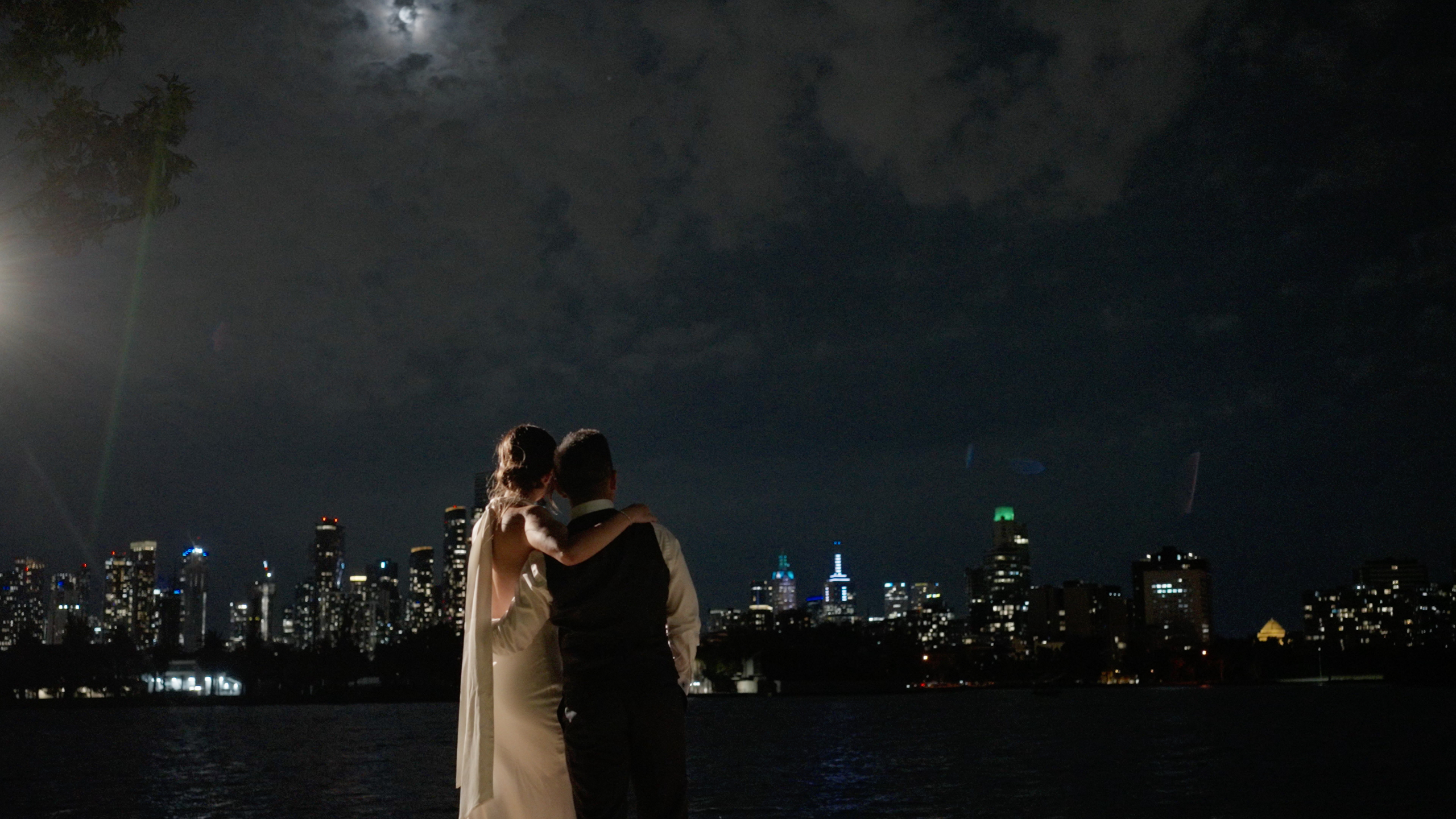 Honest wedding film moment captured at Carousel, Albert Park