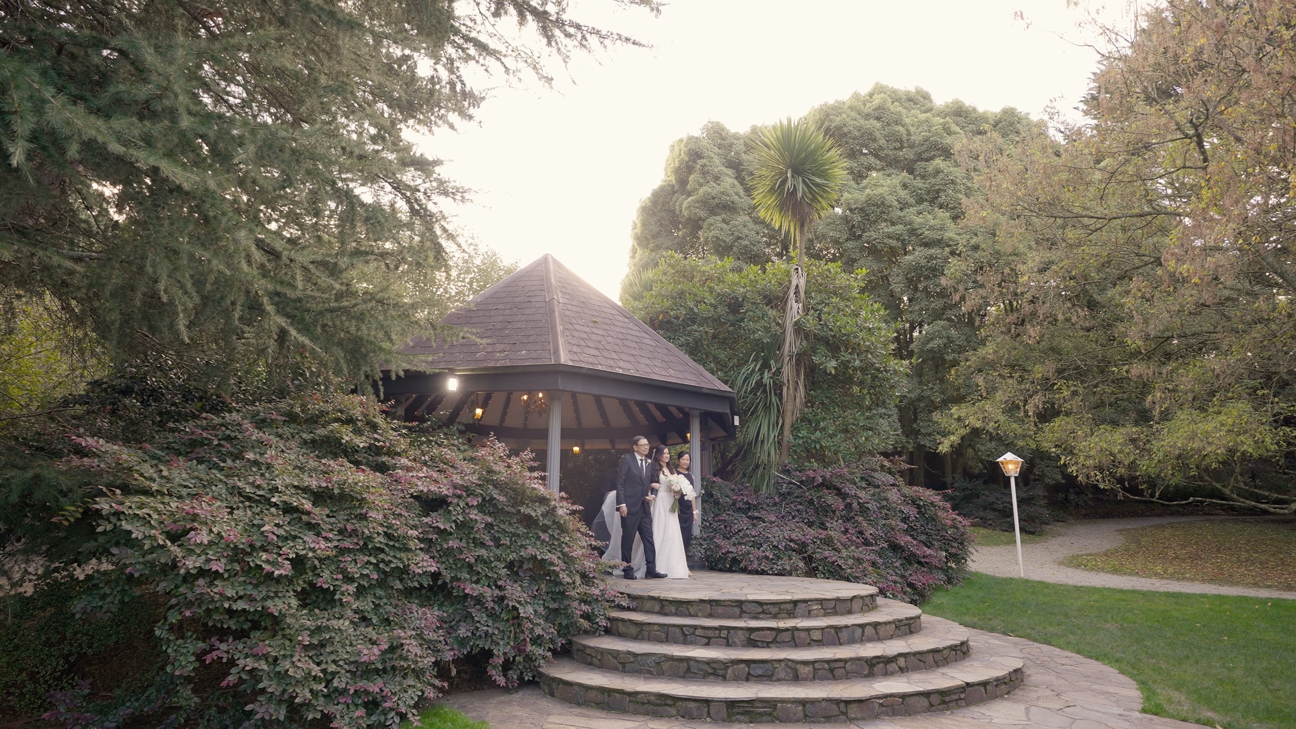 Cinematic wedding film still from Tatra Receptions