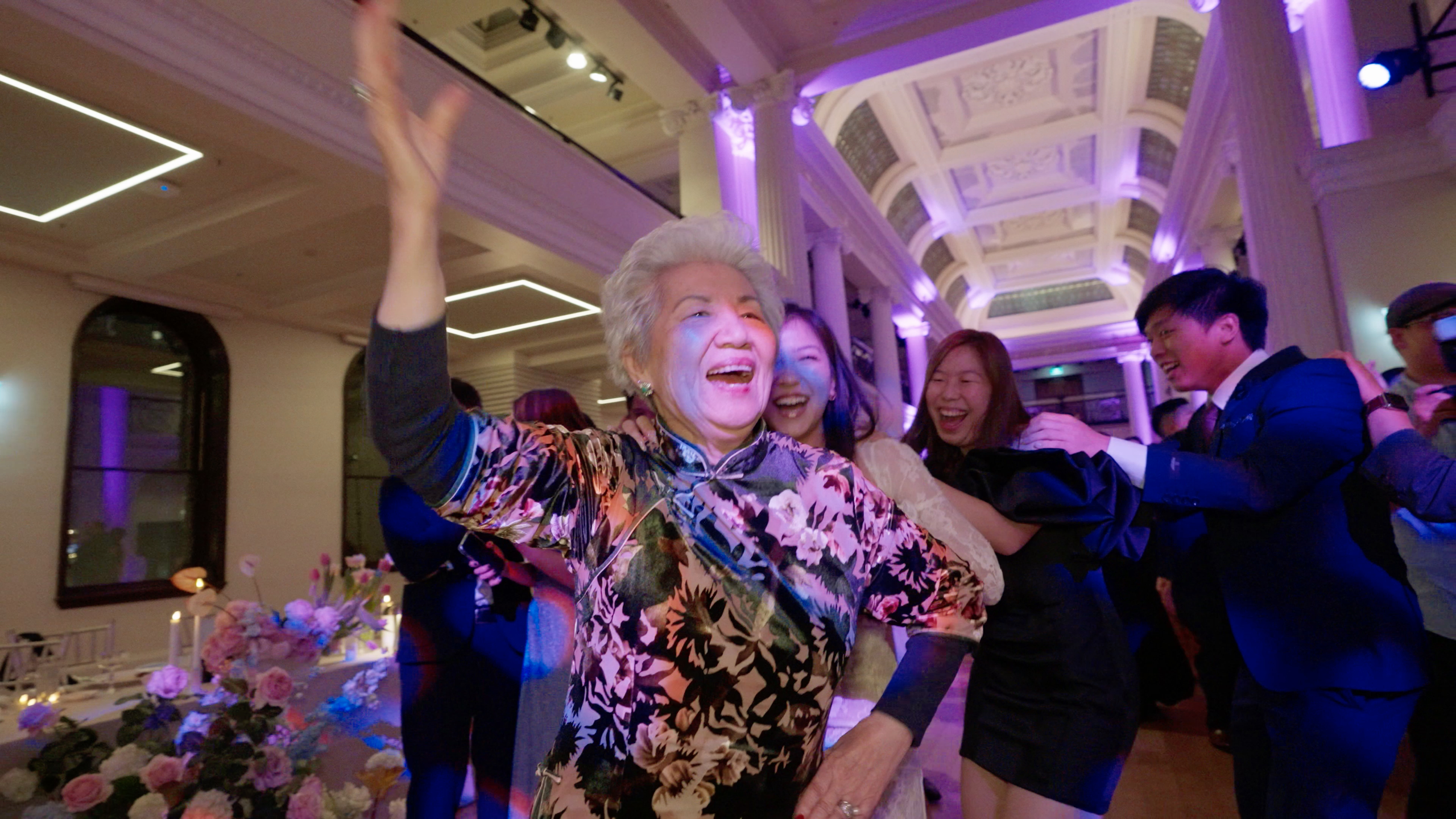 Honest wedding film moment captured at St Patrick's Cathedral & State Library