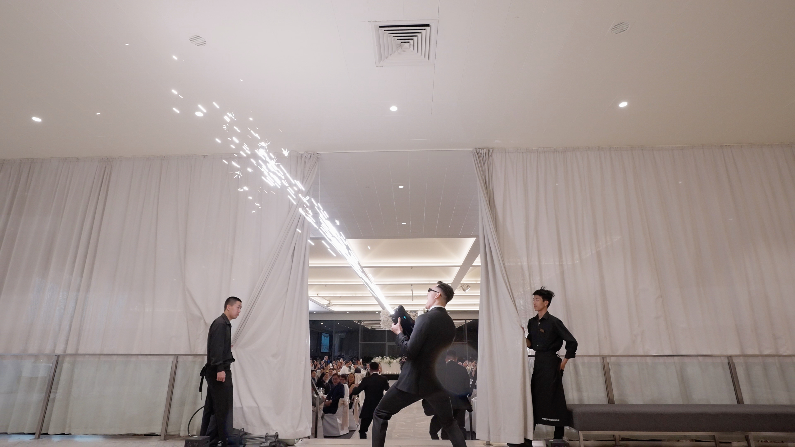 Honest wedding film moment captured at Leonda By The Yarra