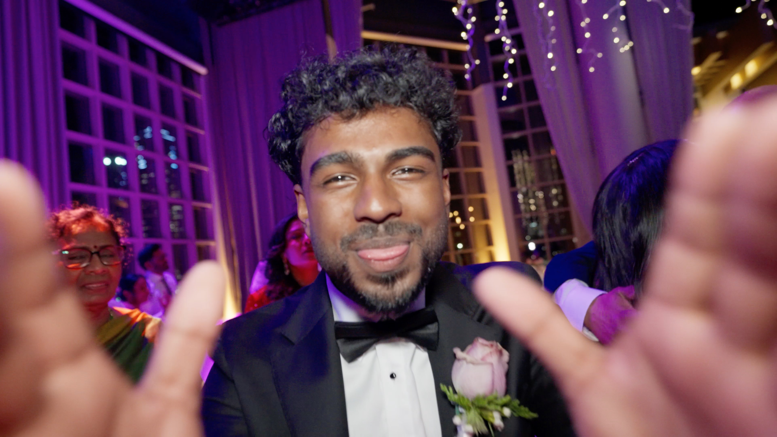 Honest wedding film moment captured at Metropolis Events