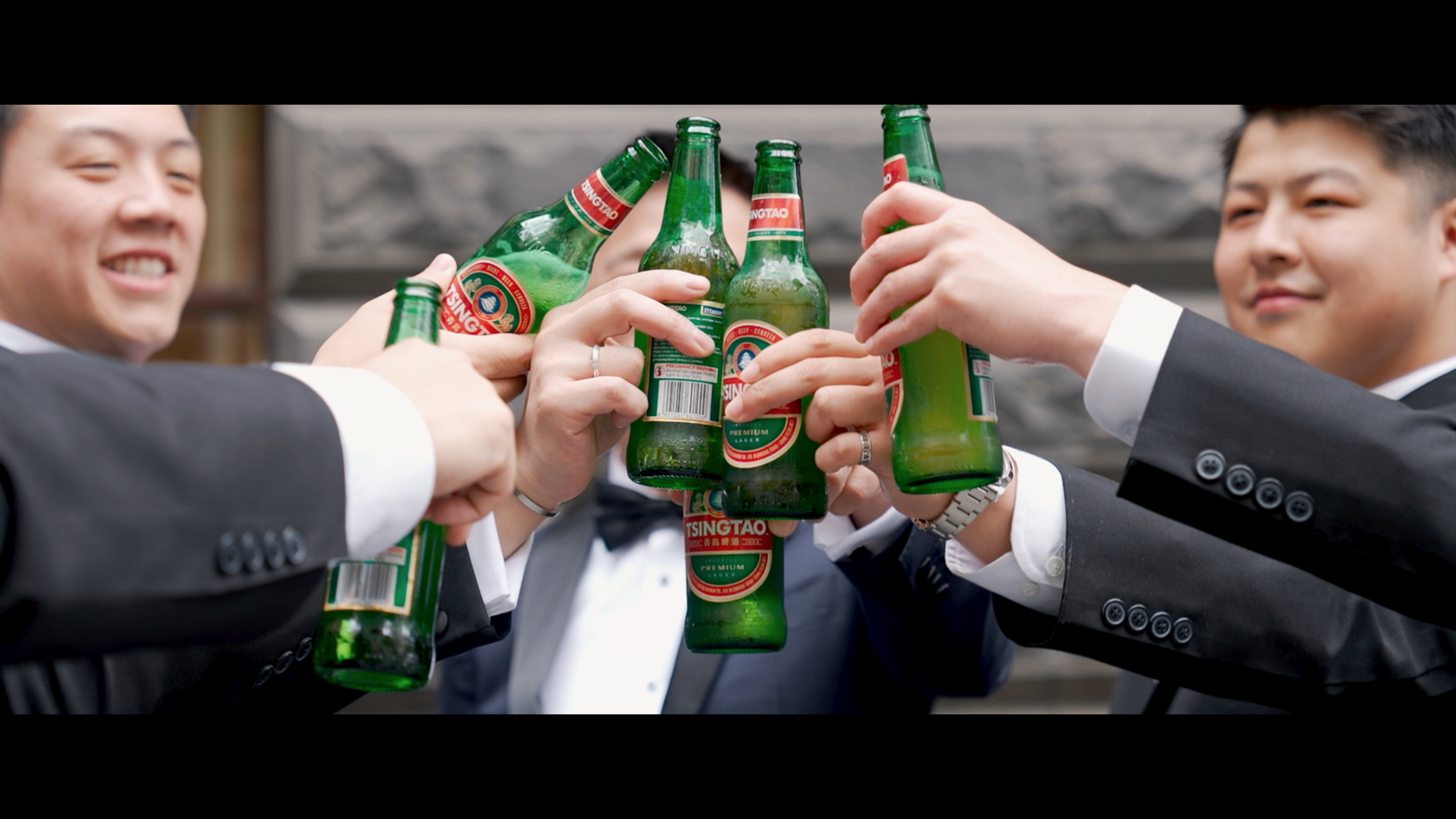 Candid, emotional wedding moment filmed at W Melbourne