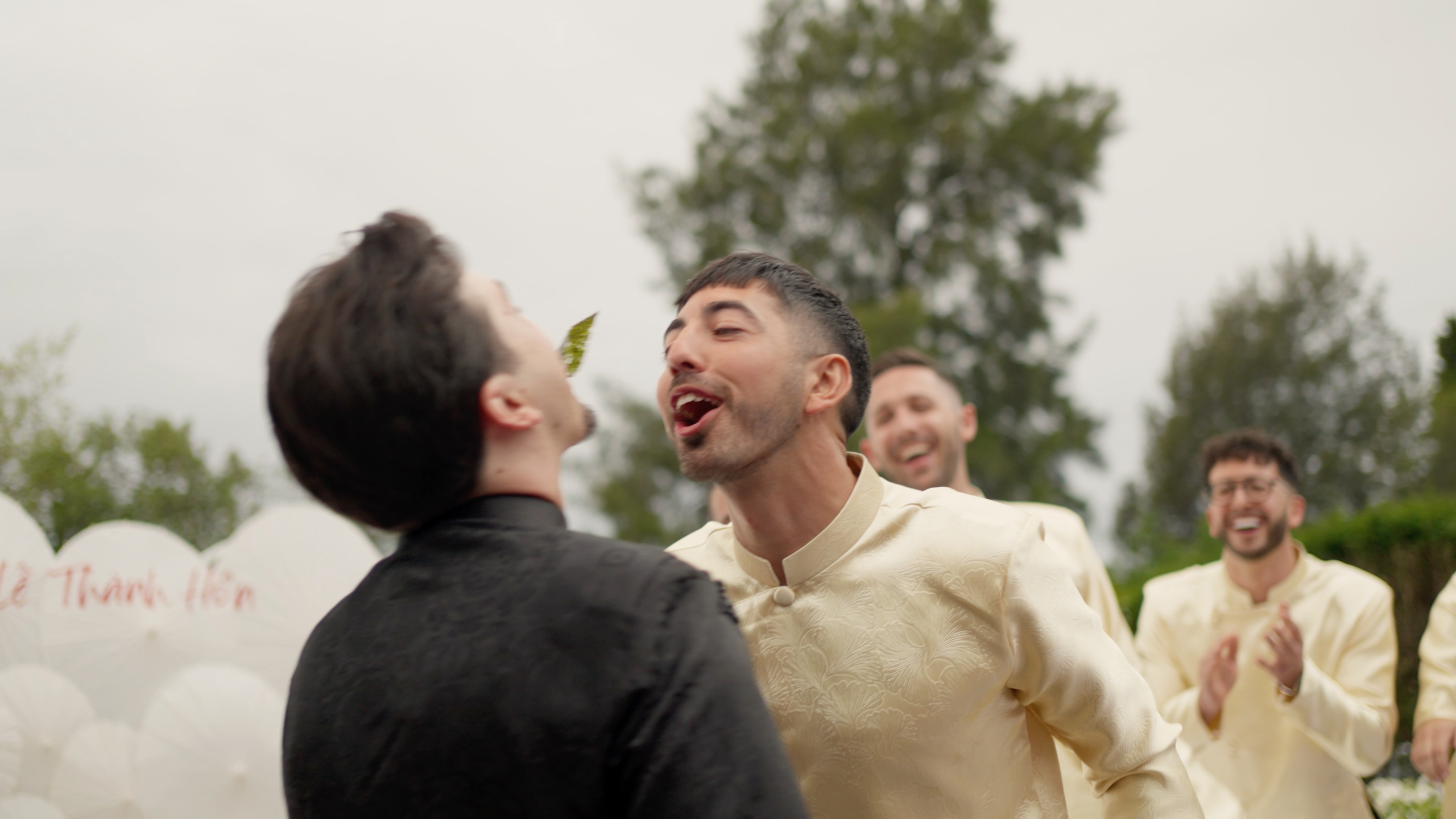 Cinematic wedding film still from Meadowbank Estate