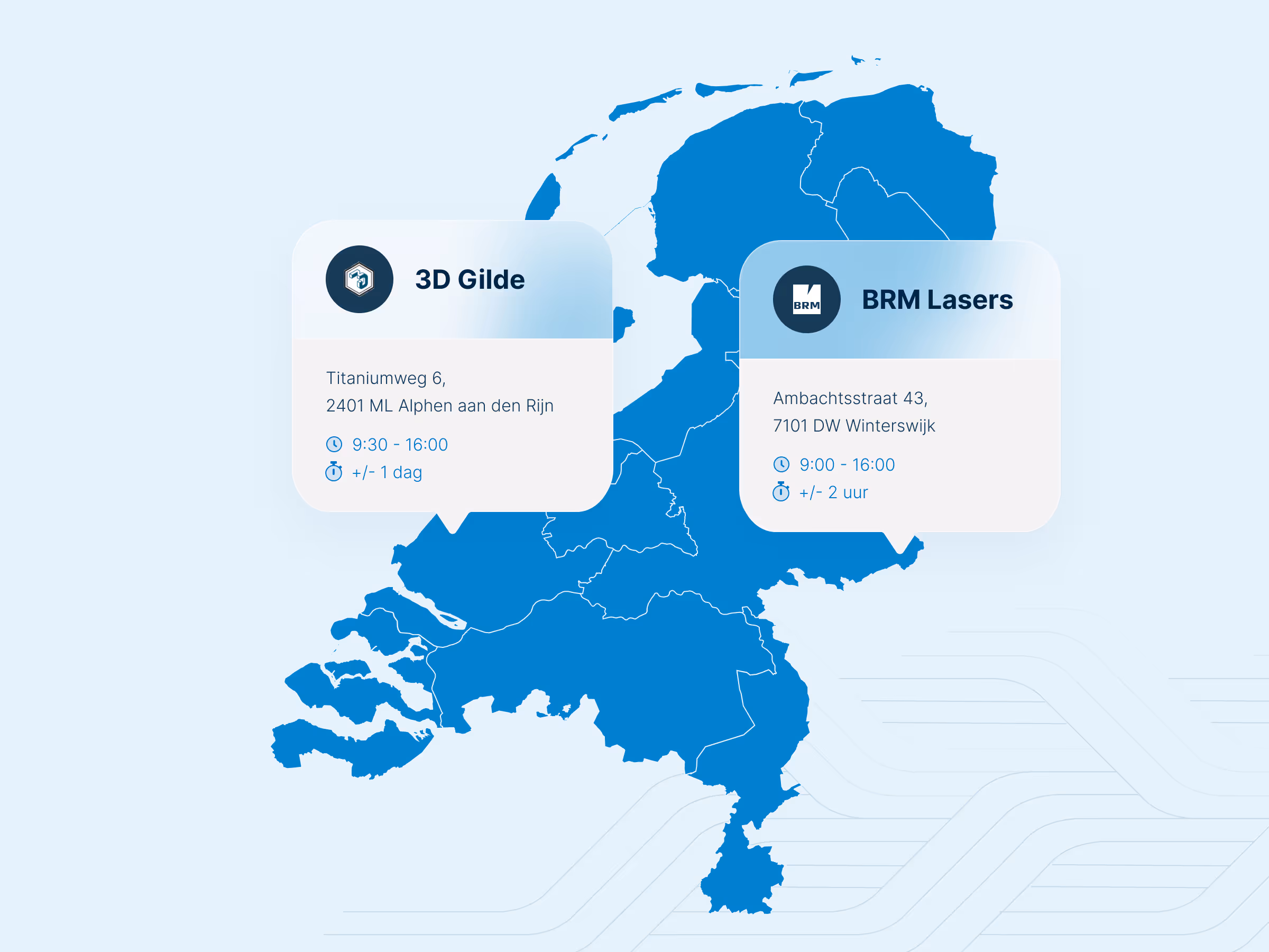 Partners in the Netherlands map