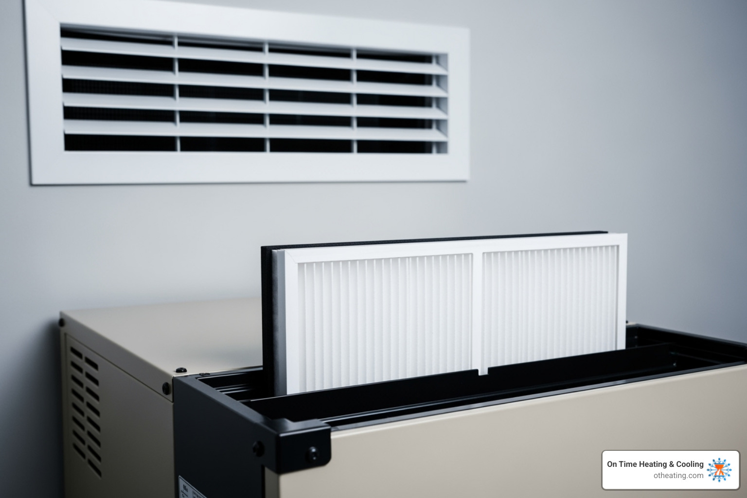 clean HVAC system with clear vents and a new filter - AC freezing up
