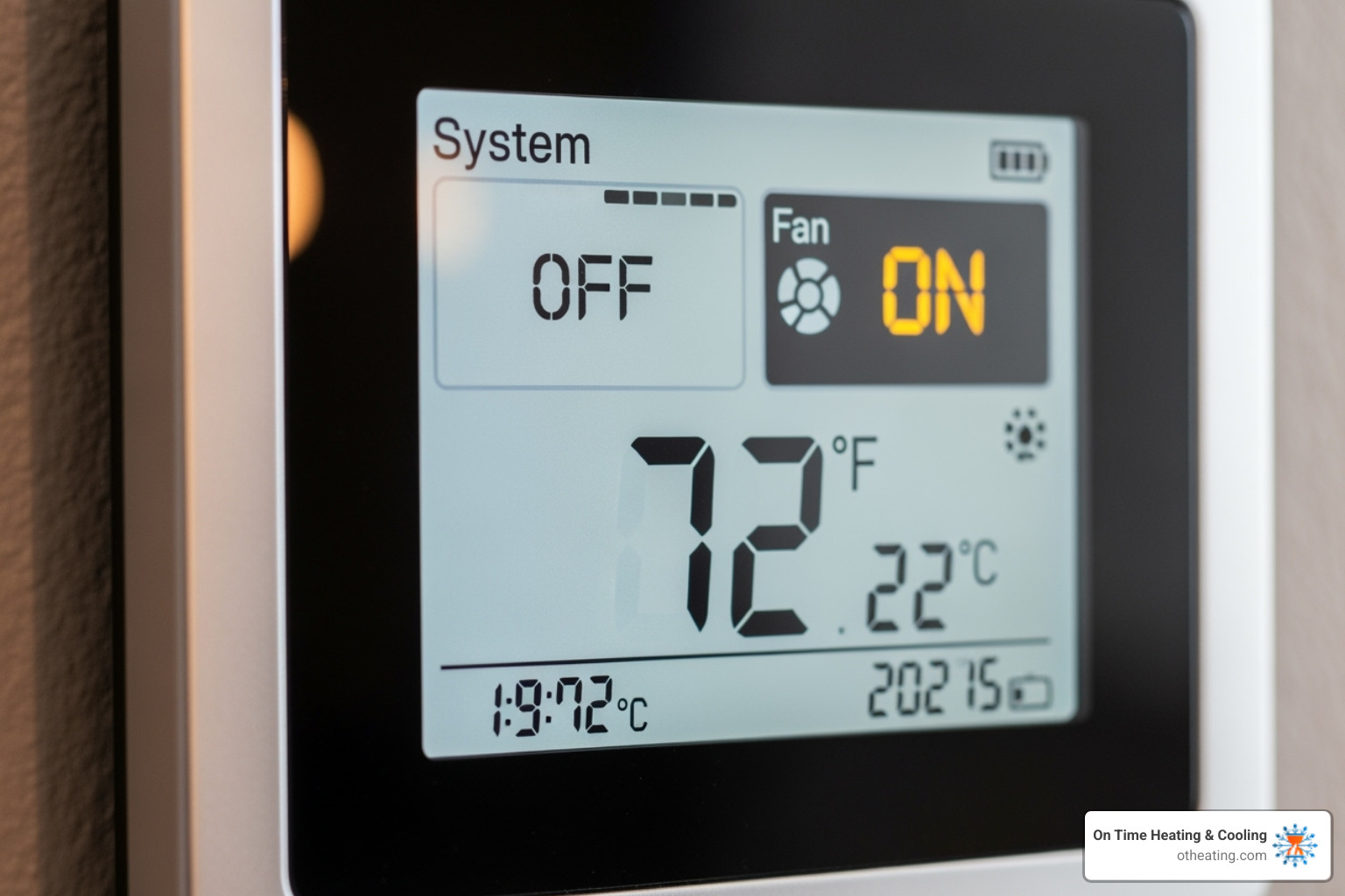 thermostat set to OFF and fan set to ON - AC freezing up