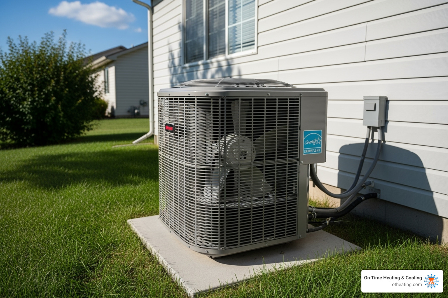 Modern high-efficiency central air conditioner - AC installation Germantown