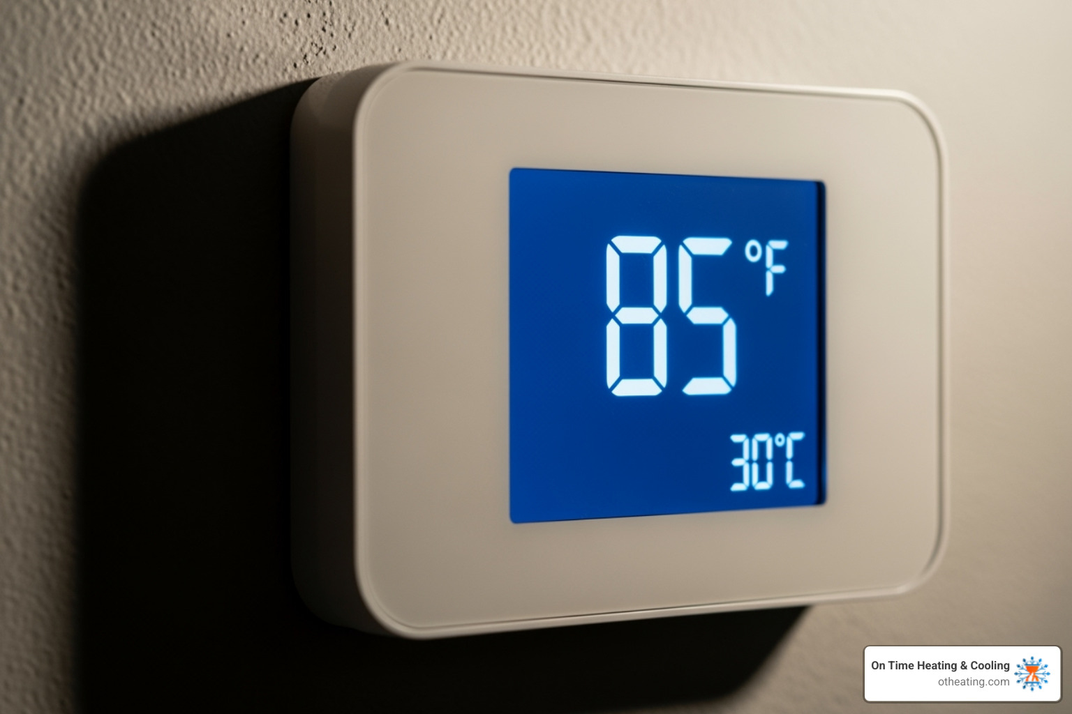Thermostat showing a high indoor temperature - 24/7 ac repair waukesha Thermostat showing a high indoor temperature - 24/7 ac repair waukesha