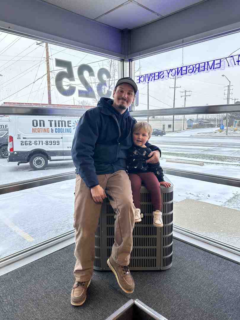 image of a friendly technician in a branded service van - furnace repair waukesha wi image of a friendly technician in a branded service van - furnace repair waukesha wi