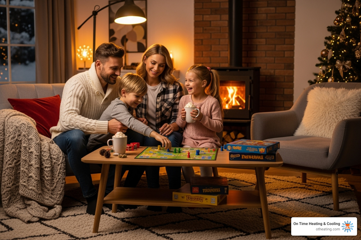 a happy family warm in their home - 24/7 furnace repair waukesha a happy family warm in their home - 24/7 furnace repair waukesha