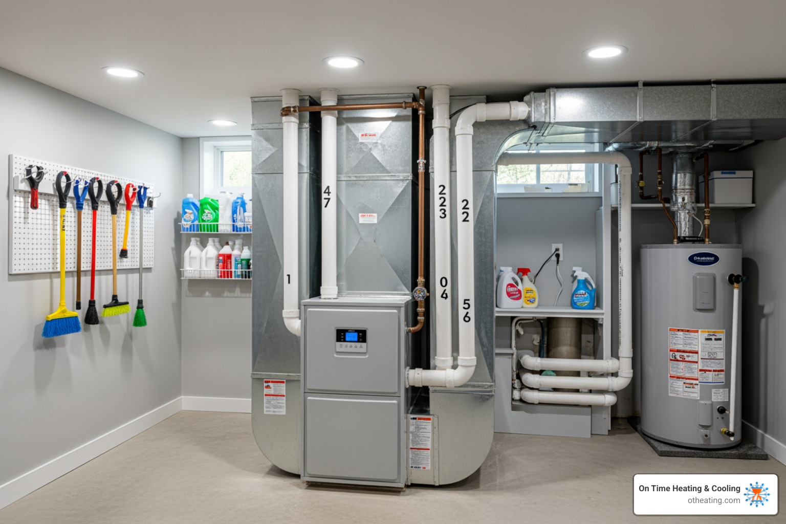 Infographic illustrating key strategies for affordable furnace installation, including financing options, special offers, benefits of energy efficiency for long-term savings, the importance of comparing professional quotes, and the value of regular maintenance for system longevity. - affordable furnace installation in brookfield, wi