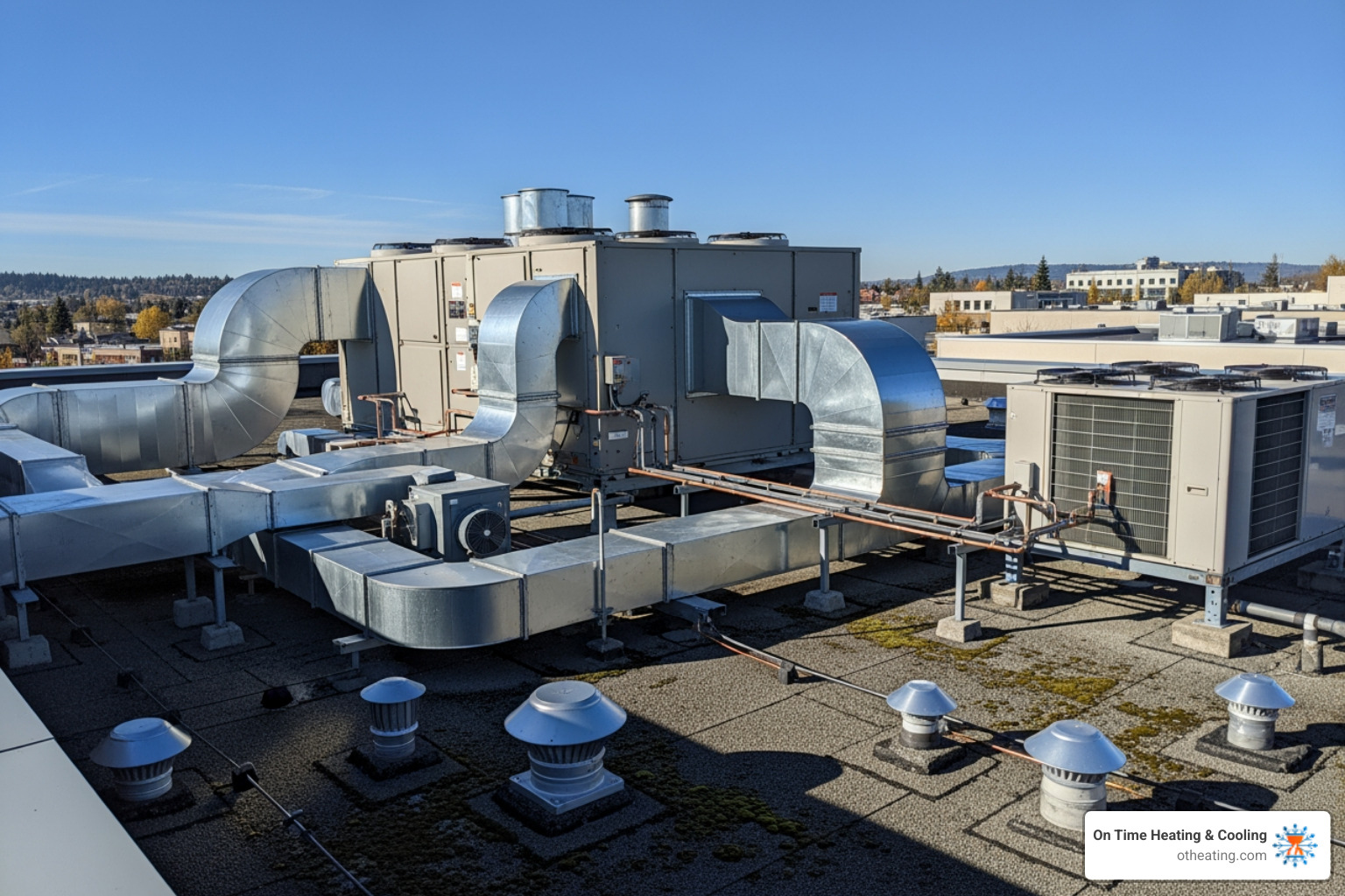 Different types of commercial heating units (rooftop, split-system) - commercial furnace replacement in brookfield, wi