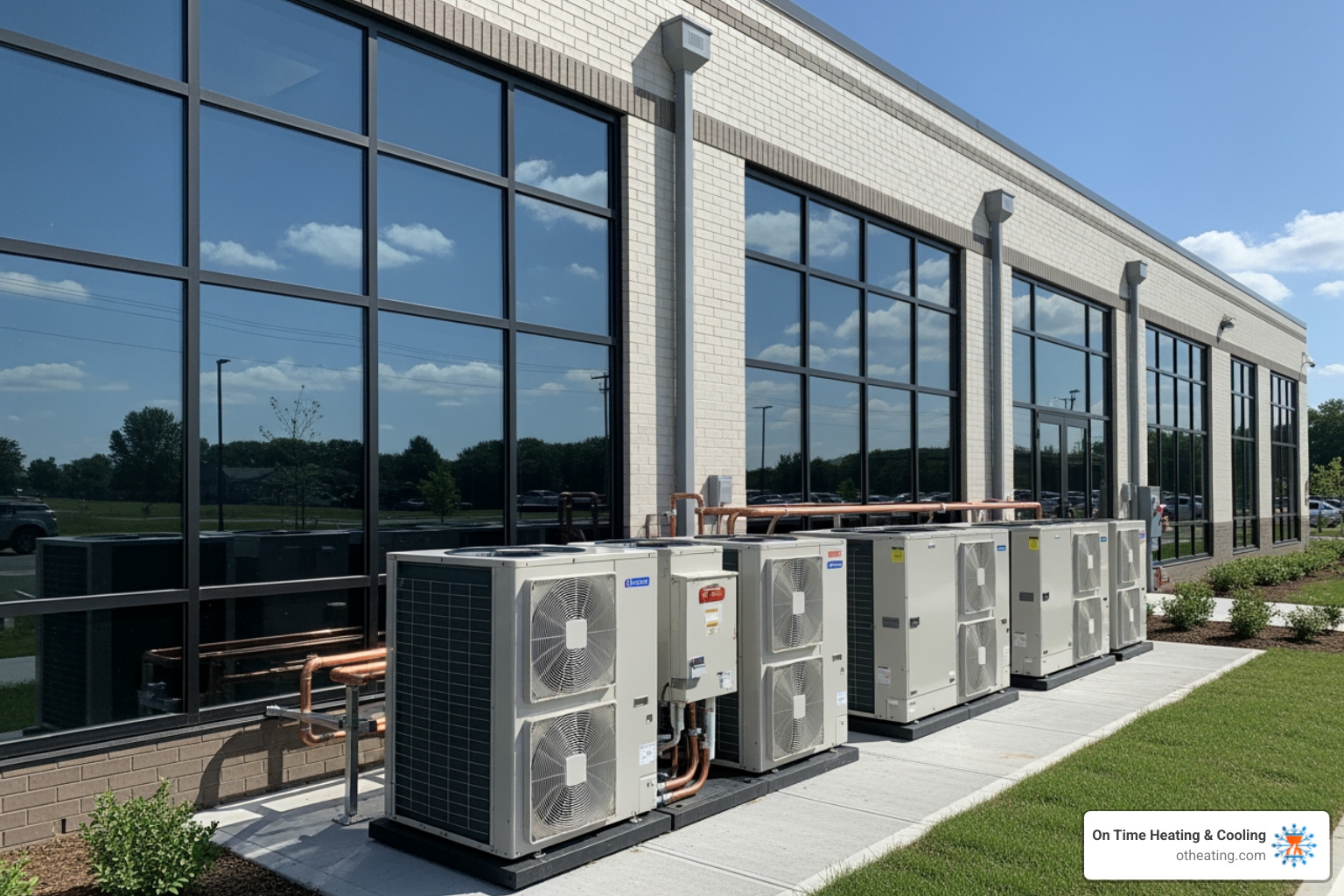 Infographic explaining how a commercial heat pump provides both heating and cooling - commercial heat pump installation in new berlin, wi Infographic explaining how a commercial heat pump provides both heating and cooling - commercial heat pump installation in new berlin, wi