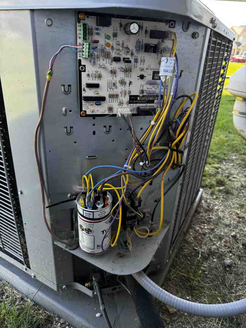 Interior shot of a home electrical panel with breakers labeled for HVAC and Air Conditioning - why is my ac blowing warm air Interior shot of a home electrical panel with breakers labeled for HVAC and Air Conditioning - why is my ac blowing warm air