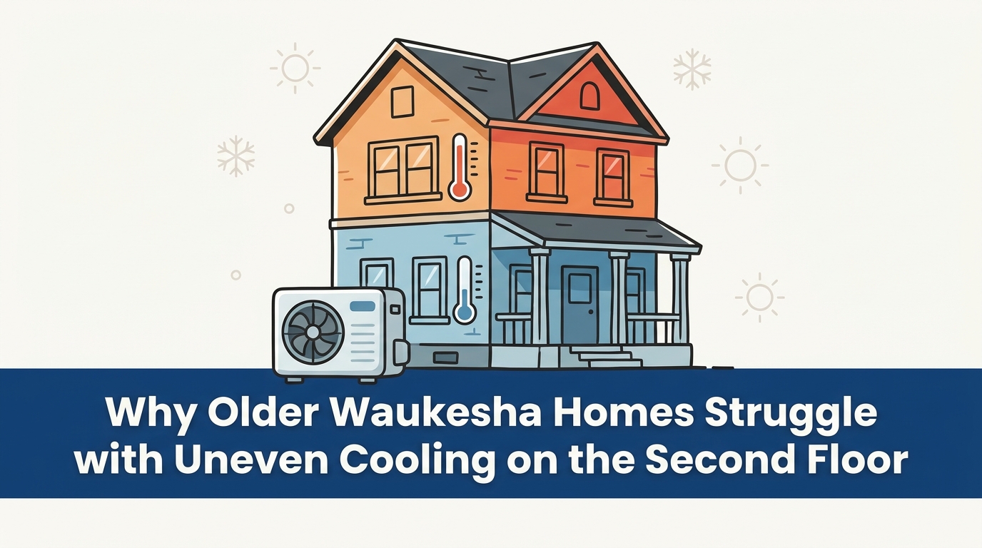 Uneven Cooling on the Second Floor in Waukesha, WI