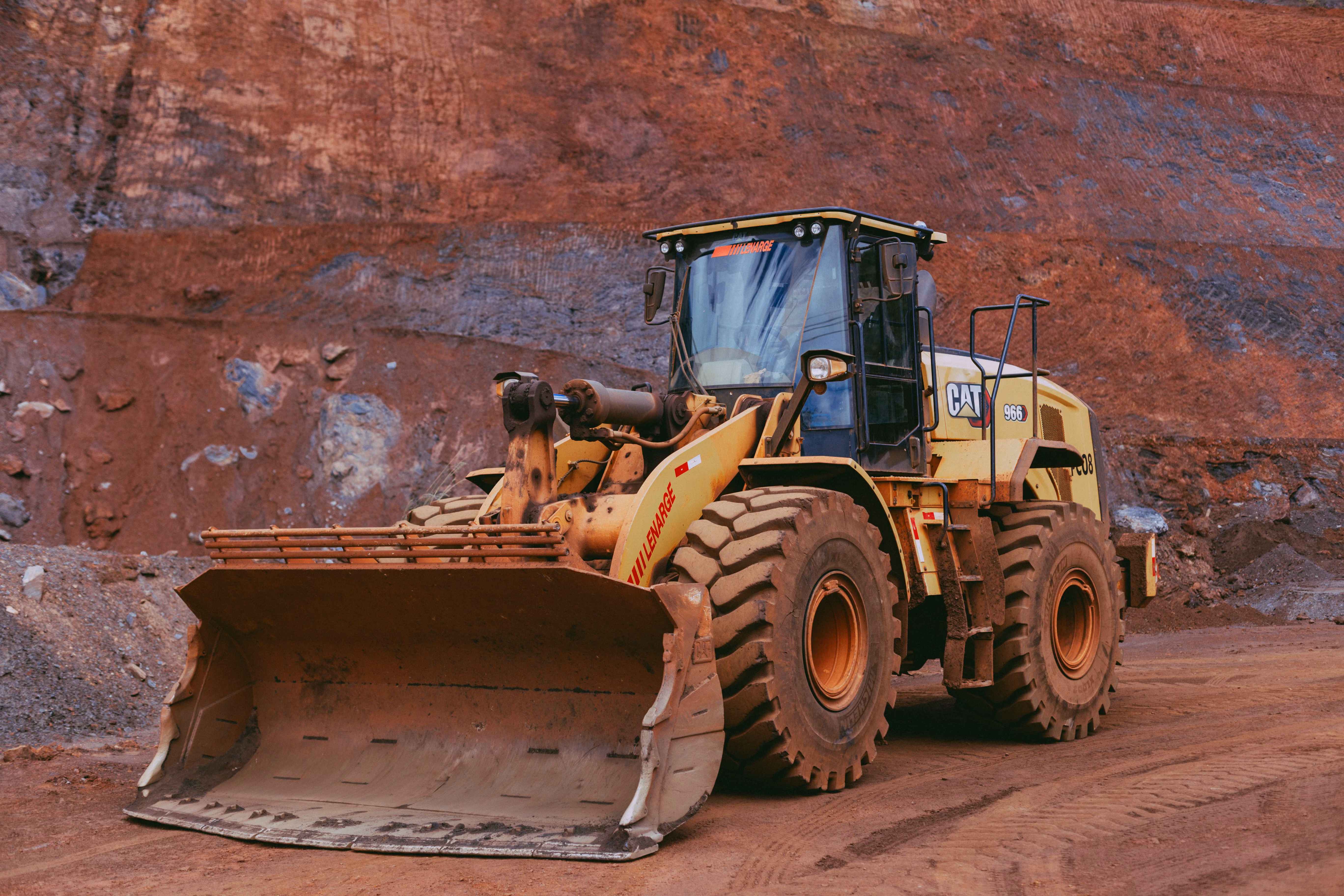 Dozer pushing dirt on a jobsite