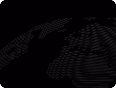 Dark dotted globe highlighting parts of Europe, North Africa, and surrounding regions.