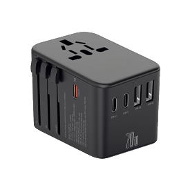 A universal plug adapter.