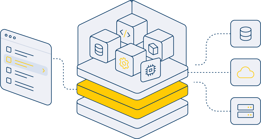 Approved application, data, storage, and AI services available through the Liminaid platform catalog.