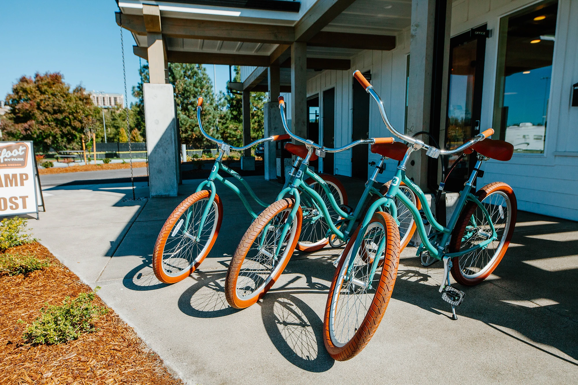 Bikes at Mr. Bigfoot RV Park in Medford, OR