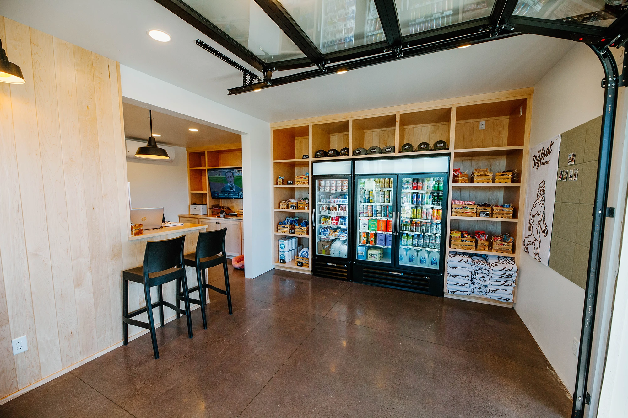 General store at Mr. Bigfoot RV Park in Medford, OR