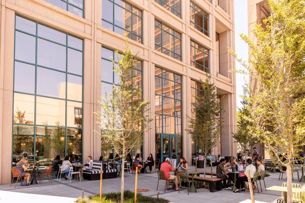 Park Square Market exterior with people