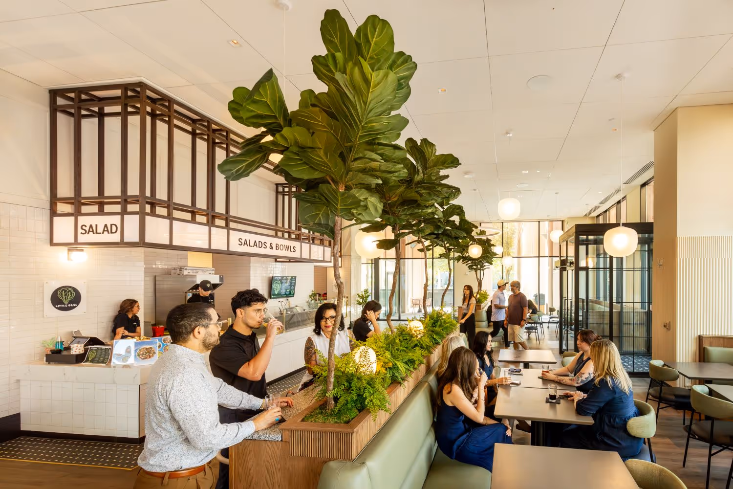 Park Square Market interior with people