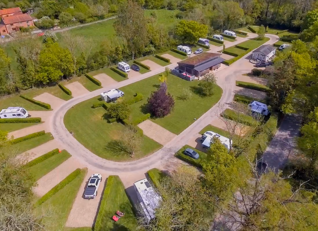Deers Mead Caravan Park Aerial Photo