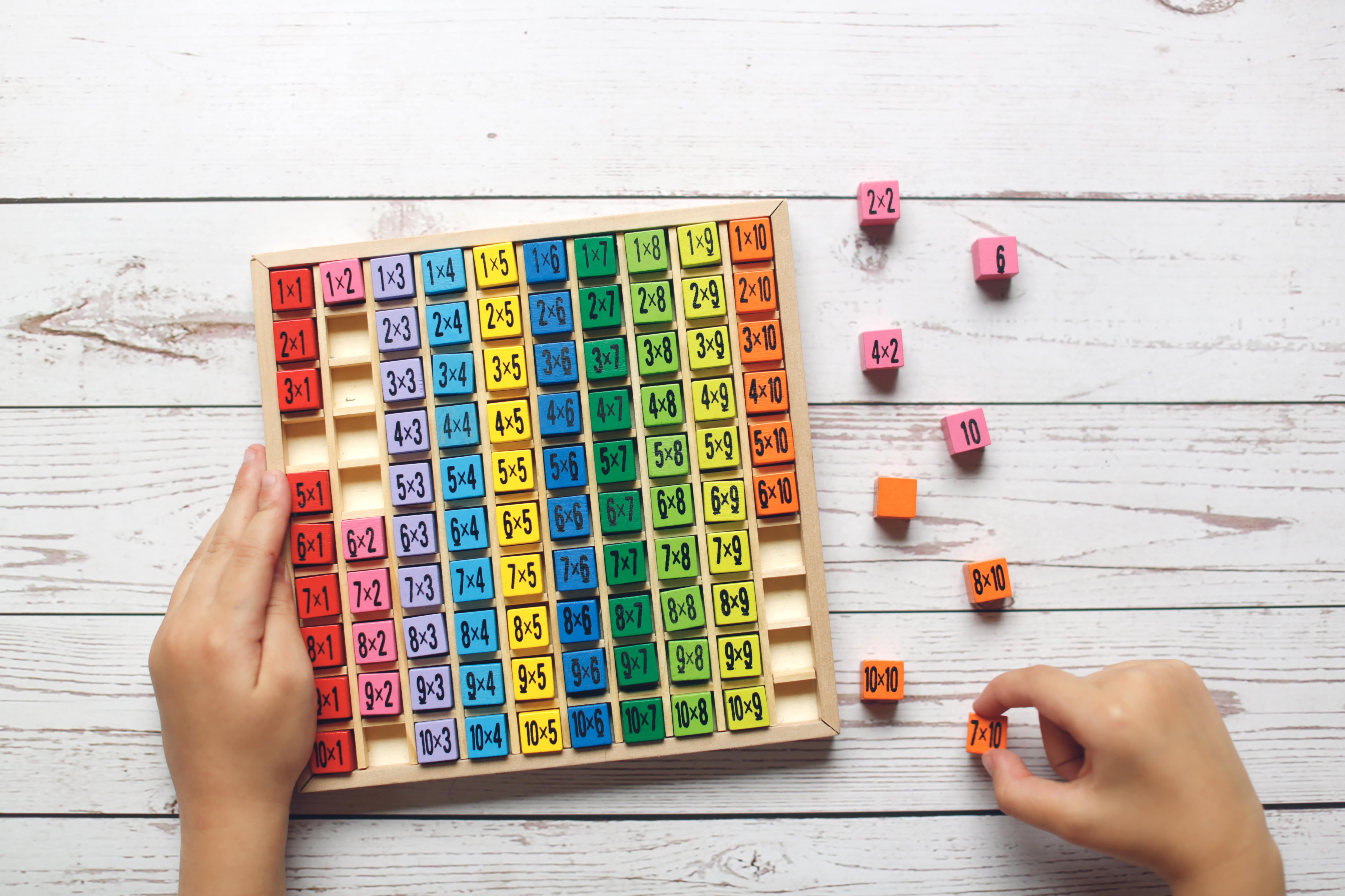 Child playing a game