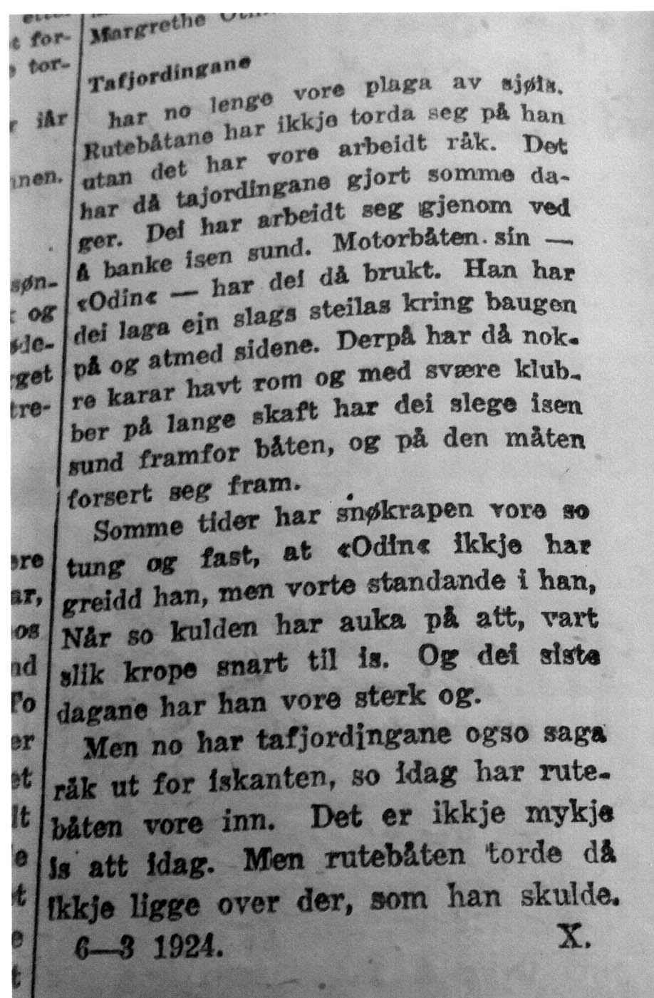 Isvanskar i Tafjord