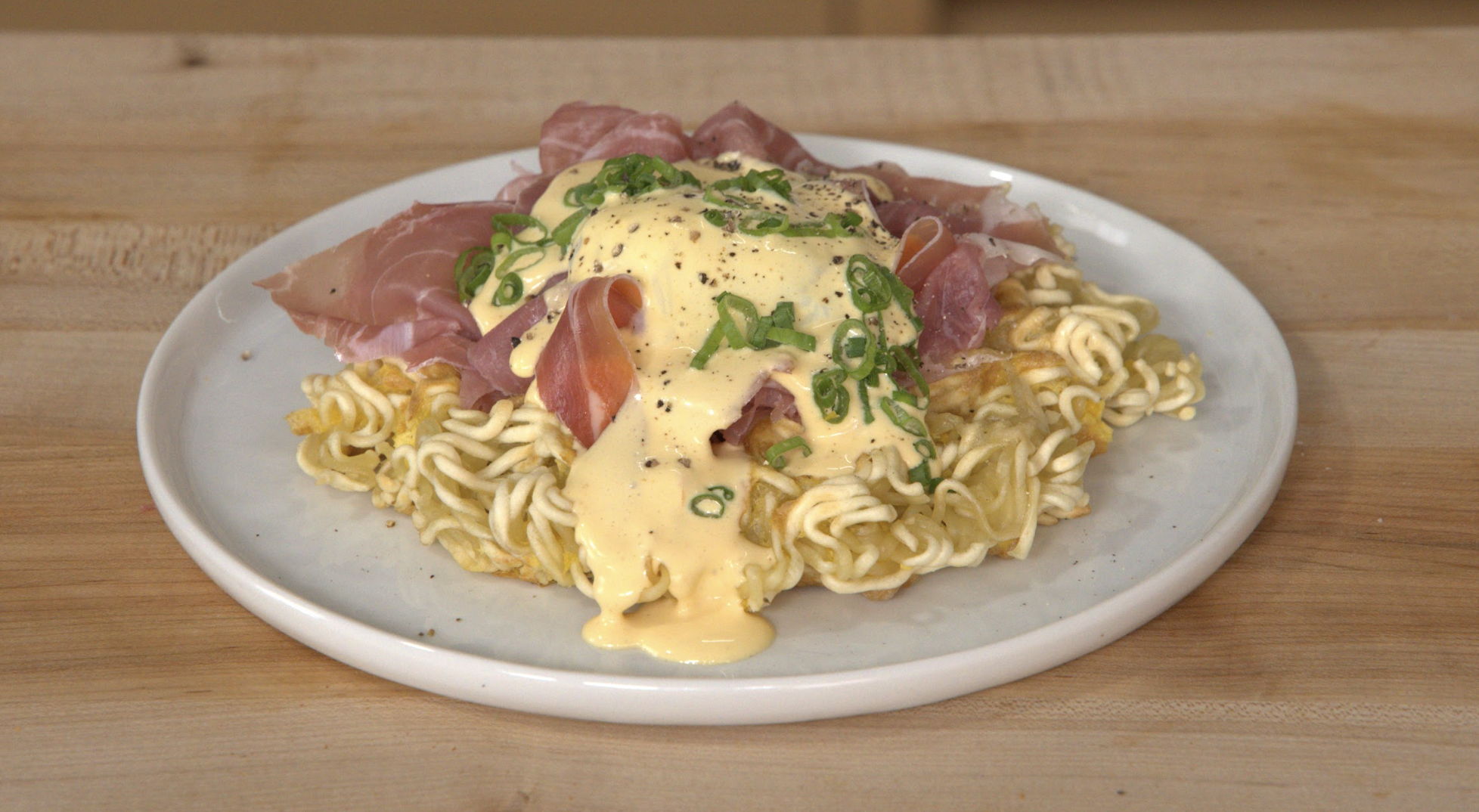 Instant Ramen Waffle 